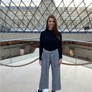 Nurode Plaid Cropped Pants Size Small